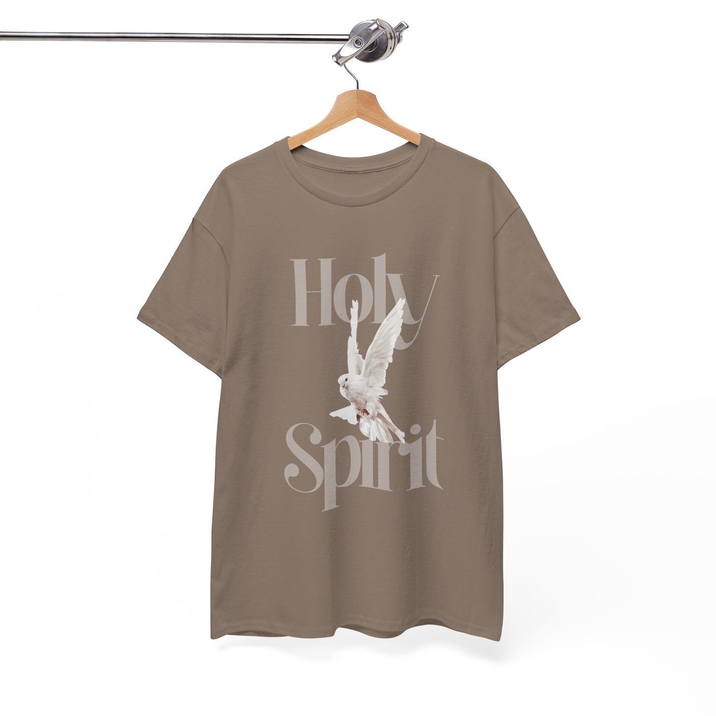 Holy Spirit Unisex Heavy Cotton Tee, Spiritual T-Shirt, Faith Apparel, Inspirational Gift, Christian Clothing, Church Wear