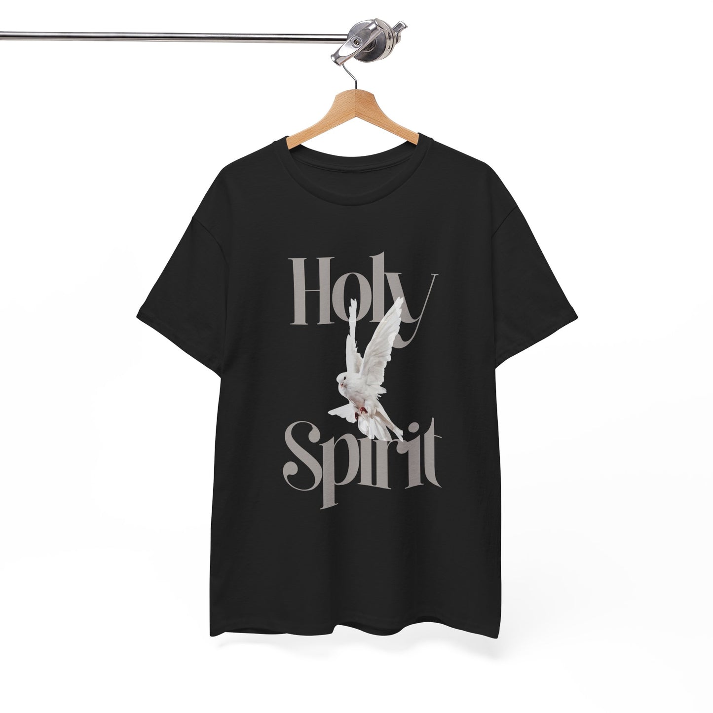 Holy Spirit Unisex Heavy Cotton Tee, Spiritual T-Shirt, Faith Apparel, Inspirational Gift, Christian Clothing, Church Wear