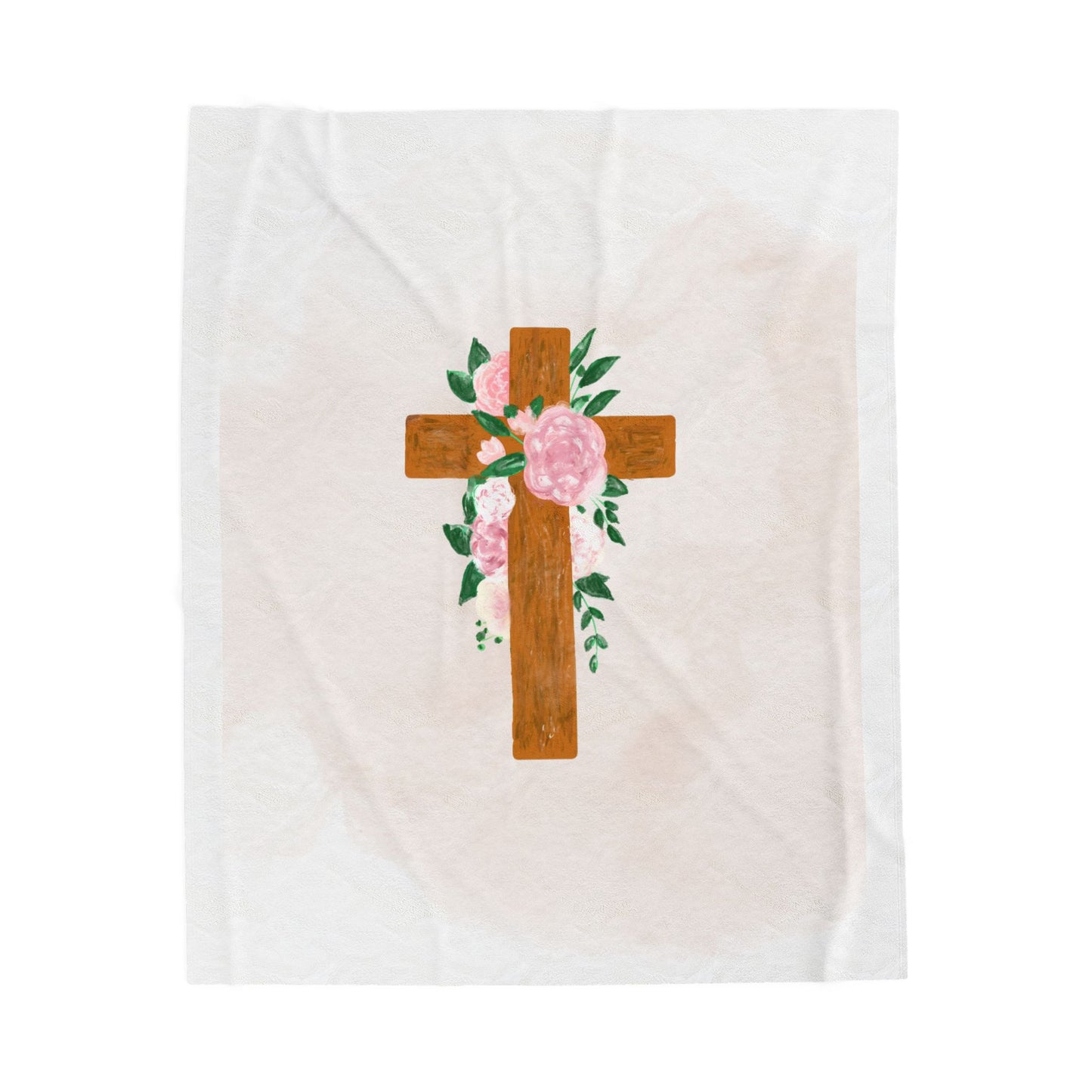 Christian Inspirational Velveteen Plush Blanket, Cozy Home Decor, Gift for Faith Lovers, Church Events, Religious Celebrations