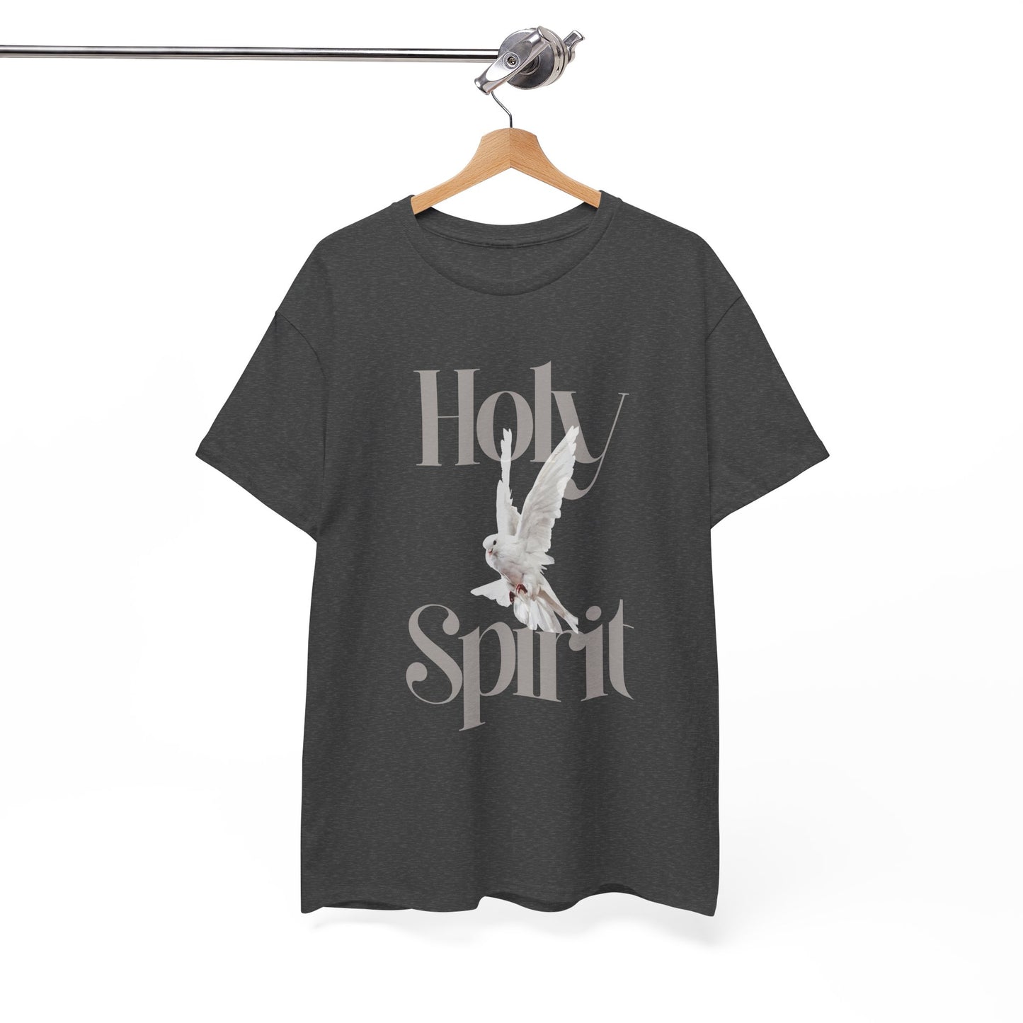 Holy Spirit Unisex Heavy Cotton Tee, Spiritual T-Shirt, Faith Apparel, Inspirational Gift, Christian Clothing, Church Wear
