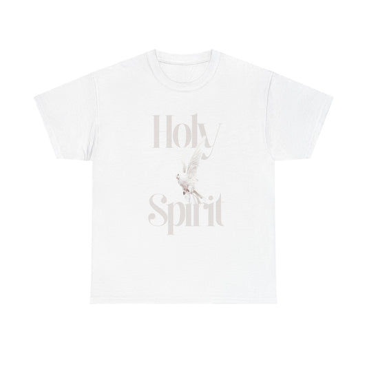 Holy Spirit Unisex Heavy Cotton Tee, Spiritual T-Shirt, Faith Apparel, Inspirational Gift, Christian Clothing, Church Wear