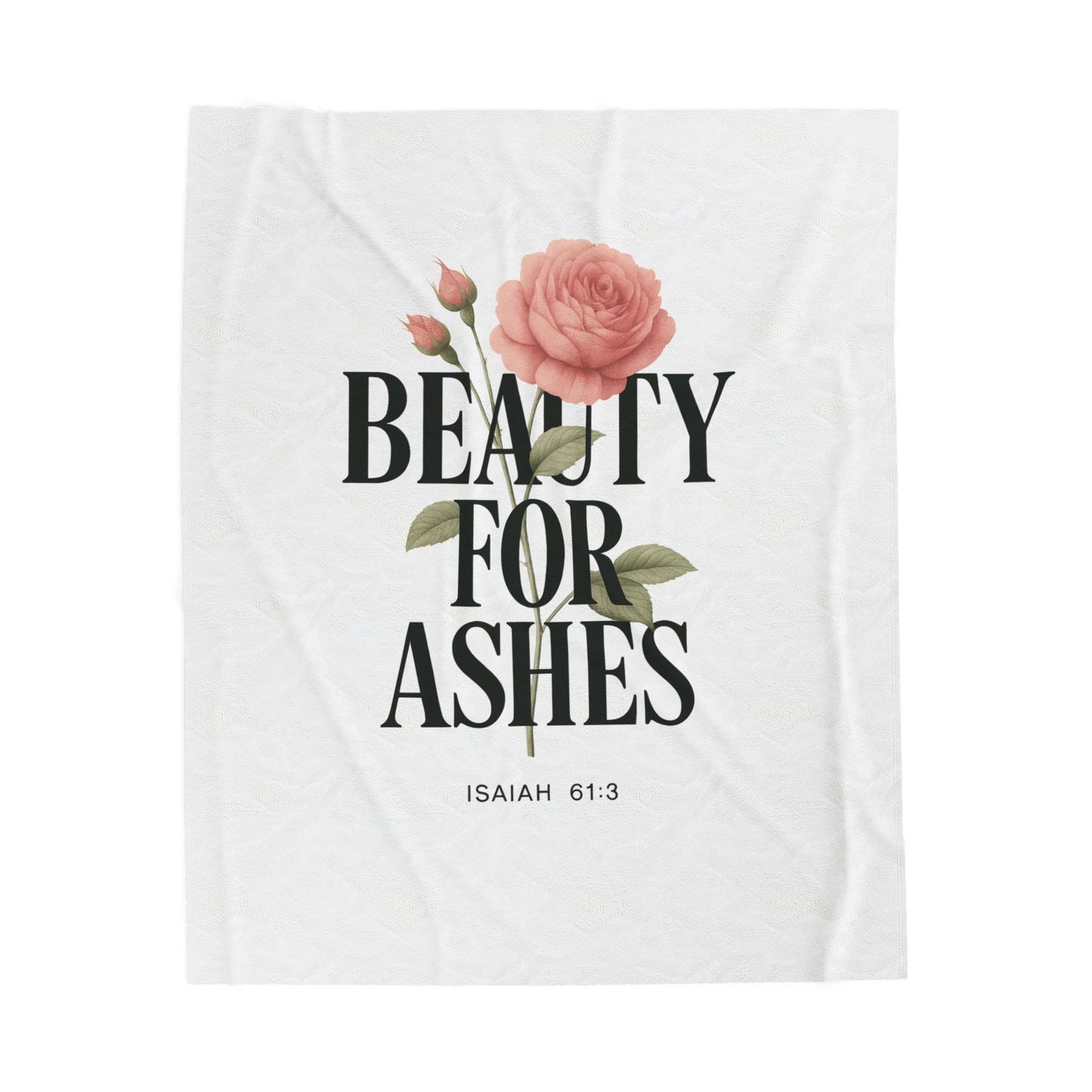 Cozy Inspirational Velveteen Plush Blanket | Beauty for Ashes | Perfect Gift for All Occasions, Home Decor, Comfort, Cozy Blanket, [...]