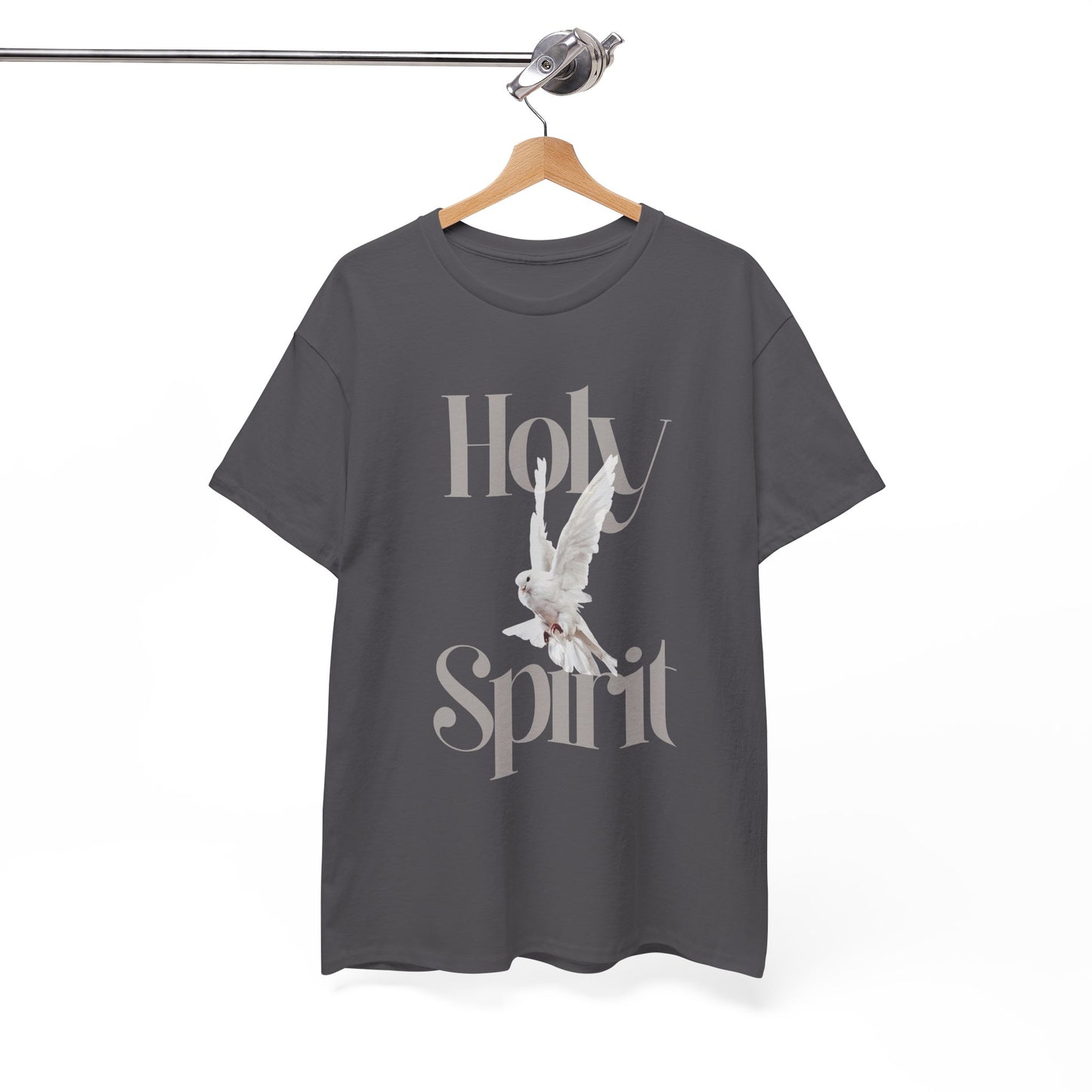Holy Spirit Unisex Heavy Cotton Tee, Spiritual T-Shirt, Faith Apparel, Inspirational Gift, Christian Clothing, Church Wear