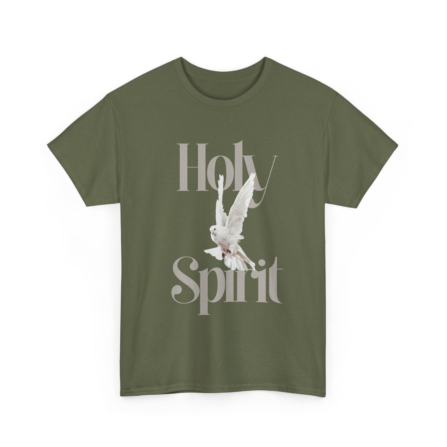 Holy Spirit Unisex Heavy Cotton Tee, Spiritual T-Shirt, Faith Apparel, Inspirational Gift, Christian Clothing, Church Wear